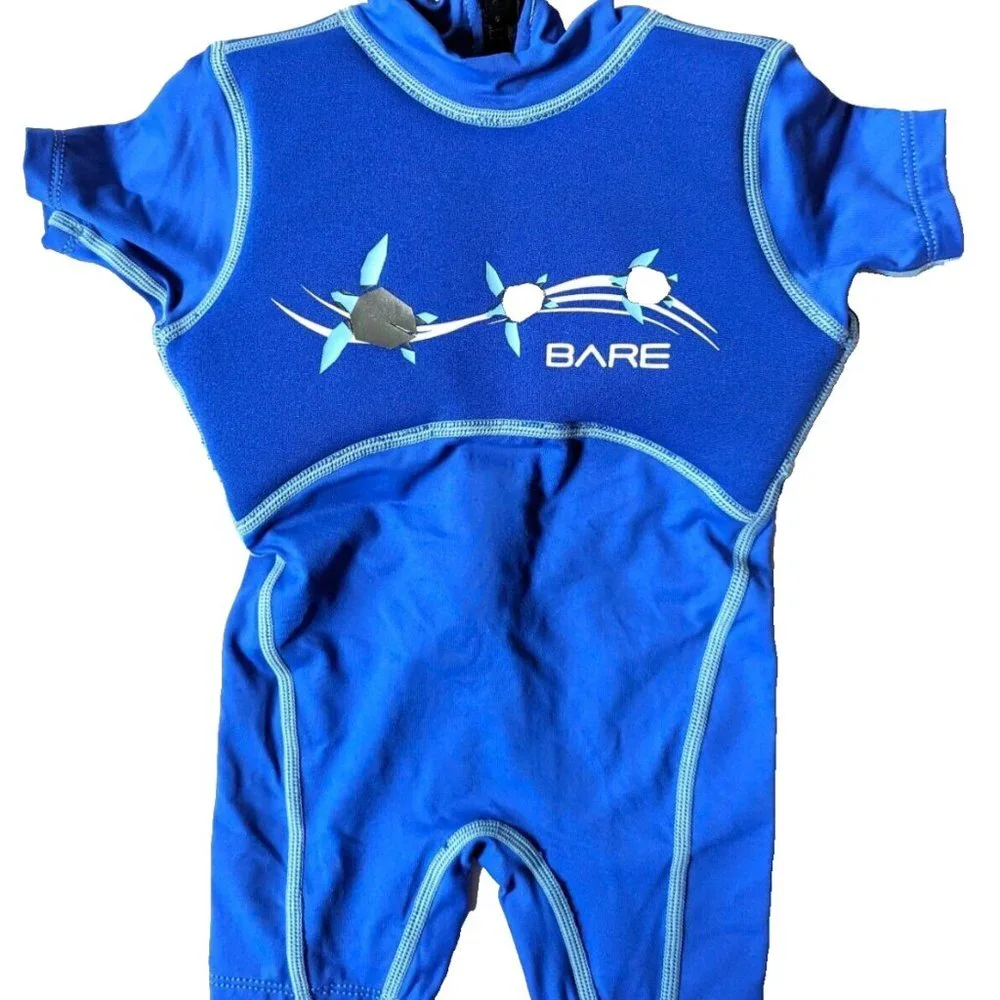 Kids Bare Dolphin Floaty Shorty Wetsuit 1mm Warm 50+ UV Protection 2Y BL… - Picture 6 of 6